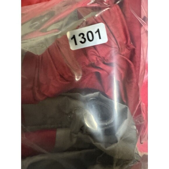 Eddie Bauer Rain Jacket Mens TXL Red Hooded Lined Pockets Full Zip Rain Coat - Picture 15 of 15